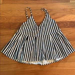 Black and white tank top